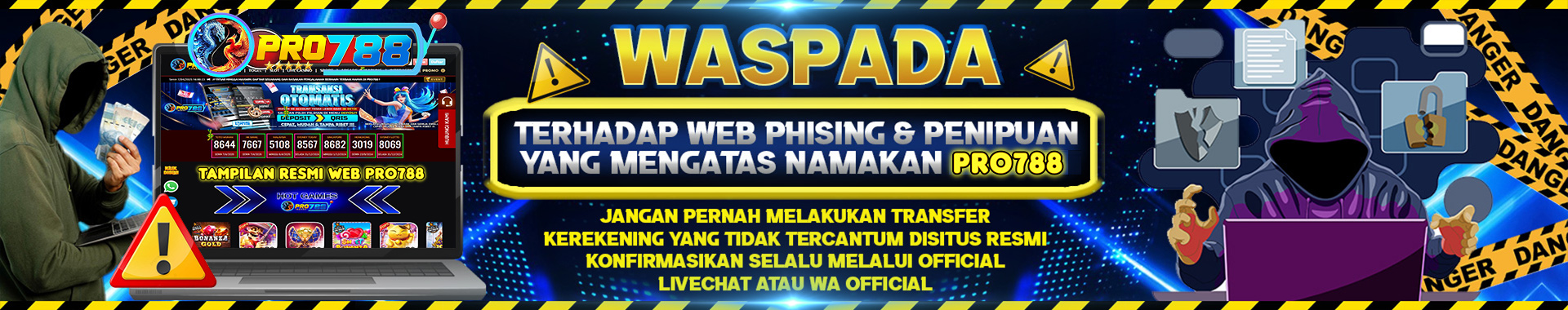 Pro788 Situs Resmi Di Asia. Waspada Terhadap Web Phising Yang Mengatas Namakan PRO788